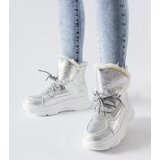 Gemre White-silver insulated snow boots Stringer | shoptok.hr