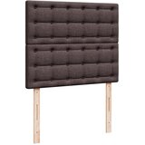  Krevet box spring s madracem tamnosmeđi 120 x 190 cm od tkanine | shoptok.hr