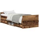  Krevetna konstrukcija s uzglavljem Staro drvo 193 x 78 x 50 cm | Eponuda.ba