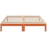  Posteljni okvir brez vzmetnice vošč. rjav 180x200 cm borovina, (21791874) | Shoptok.si