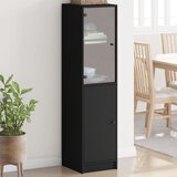  The Living Store Visoka omara s steklenimi vrati črna 35x37x142 cm - Visoka Omara, (21453381) Cene