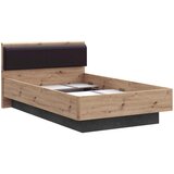CARRYHOME Postelja Raven, Barva Hrasta, Temno Siva, 120x200 | Shoptok.si