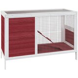  Kavez za zečeve boja kave 103 x 44 x 69,5 cm masivna borovina | Eponuda.com