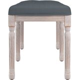  Klupa tamnosiva 110x40x49 cm baršunasta | Eponuda.com