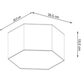  Stropna svetilka SUNDE 15 bela, (21348122) | Shoptok.si
