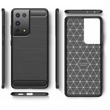  Gumijasti / gel etui Carbon za Samsung Galaxy S21 Ultra - črni Cene