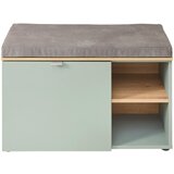 XORA garderobna klop žajbljevo zelena, hrast artisan | Shoptok.si
