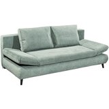 MID.YOU ZOFA S POSTELJNO FUNKCIJO, sivomodra tekstil, leseni material | Shoptok.si