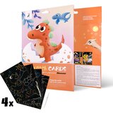  Čarobne slike za praskanje za otroke - Small dinosaur - 4 kosi (Slika za) | Shoptok.si