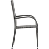  7-dijelni vrtni blagovaonski set sivo-crni | Eponuda.com