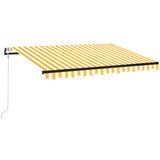  Avtomatska tenda LED + senzor 350x250 cm rumeno/bela, (20729065) | Shoptok.si