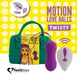 Feelztoys Vibracijski jajček - Motion Love Balls Twisty