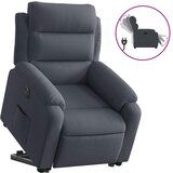 Maison Chic Električni naslanjač - Relax naslanjač s funkcijo vstajanja temno siv žamet, (22061235) | Shoptok.si