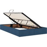  LED krevet za pohranu s madracem Plava 120 x 200 cm Tkanina | shoptok.hr
