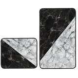 Mila Home črno-bele kopalniške preproge v kompletu 2 kos 60x100 cm - mila home Cene