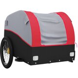 Prikolica za bicikl crno-crvena 45 kg željezna | Eponuda.com