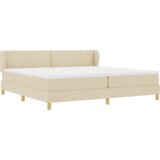 Box Spring Postelja s Mattresom - Krem - 200x200 cm - Tkanina, (22051059) | Shoptok.si