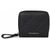 Karl Lagerfeld Majhna ženska denarnica 240W3227 Črna