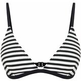 Trendyol Striped Triangle Textured Bikini Top Cene