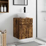 Umivaonik s policom za zid Dimljeni hrast 39 x 35 x 63 cm | shoptok.hr