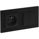 Legrand dupli stepenišni prekidač 6+6 i domaća utičnica 250V/16A niloe step Cene