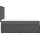  Krevet s oprugama i madracem tamnosivi 100 x 200 cm od tkanine | shoptok.hr