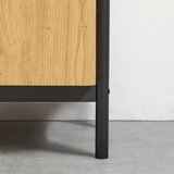 Bessagi Home nočna Omarica Jasmina, Barva Hrasta, Črna | Shoptok.si
