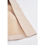 Boto Warm women's ankle boots on a heel and platform light beige Lysara | Shoptok.si