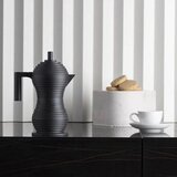 Alessi pulcina kafetiera espresso za 3 skodelice / črna mat / aluminij, (20456306) | Shoptok.si