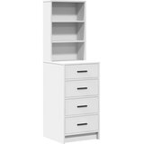  Toaletni stol s ladicama 3 pcs Bijelo Konstruirano drvo | shoptok.hr