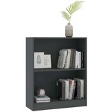  Knjižna omara siva 60x24x74,5 cm konstruiran les, (20622719) | Shoptok.si