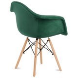  SET 2x trpezarijske stolice NEREA 80x60,5 cm zelena/bukva | Eponuda.com