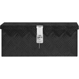 Furnova Škatla za shranjevanje črna 50x15x20,5 cm aluminij, (21956139) | Shoptok.si