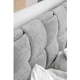 Miuform Svetlo siva oblazinjena zakonska postelja z letvenim dnom 160x200 cm Eve – | Shoptok.si