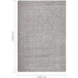 vidaXL Čupavi tepih svjetlosivi 140 x 200 cm protuklizni | shoptok.hr
