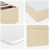  Krevet s od storage s madracem Krema 180 x 200 cm Lažna koža | shoptok.hr