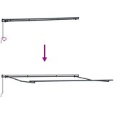  Okvir tende Antracit 4,5 x 2,5 m Aluminij | shoptok.hr