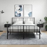 vidaXL Stenska nočna omarica 2 kosa črna 35x35x20 cm | Shoptok.si