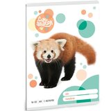 Ars Una Črtasti zvezek za 2. razred : Ljubke živali - Rdeča panda 32 listov A5 | Shoptok.si