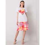 Italy Moda Dress-DHJ-SK-13119.26P-White-Pink | Shoptok.si