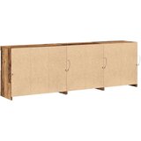  Stranski kabinet z LED lučmi Stari les 202x37x67 cm predelan les | Shoptok.si