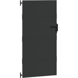  Vrtna vrata 85 x 200 cm Crna Može se zaključati | shoptok.hr