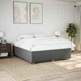  Krevet s oprugama i madracem tamnosivi 200 x 200 cm od tkanine | shoptok.hr