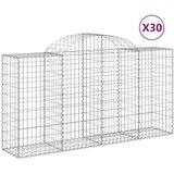  Lučne gabionske košare 30kom 200x50x100/120cm pocinčano željezo | shoptok.hr