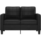 vidaXL Dvosjed od tkanine crni 120 cm od umjetne kože | shoptok.hr
