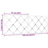  Jastuk za uzglavlje tamnosmeđi 140 cm od tkanine | shoptok.hr