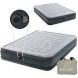 Intex madrac na napuhavanje s električnom pumpom 203 x 152cm sivi | shoptok.hr