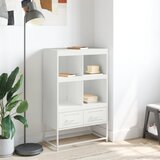  Visoka komoda bijela 68x39x111,5 cm od čelika | shoptok.hr