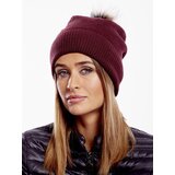 Wool Fashion Italia Cap-AT-CZ-171701.37-burgundy | Shoptok.si