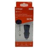  auto punjač linkage LKC-36 lightning 6A 38W crni sa belim Cene